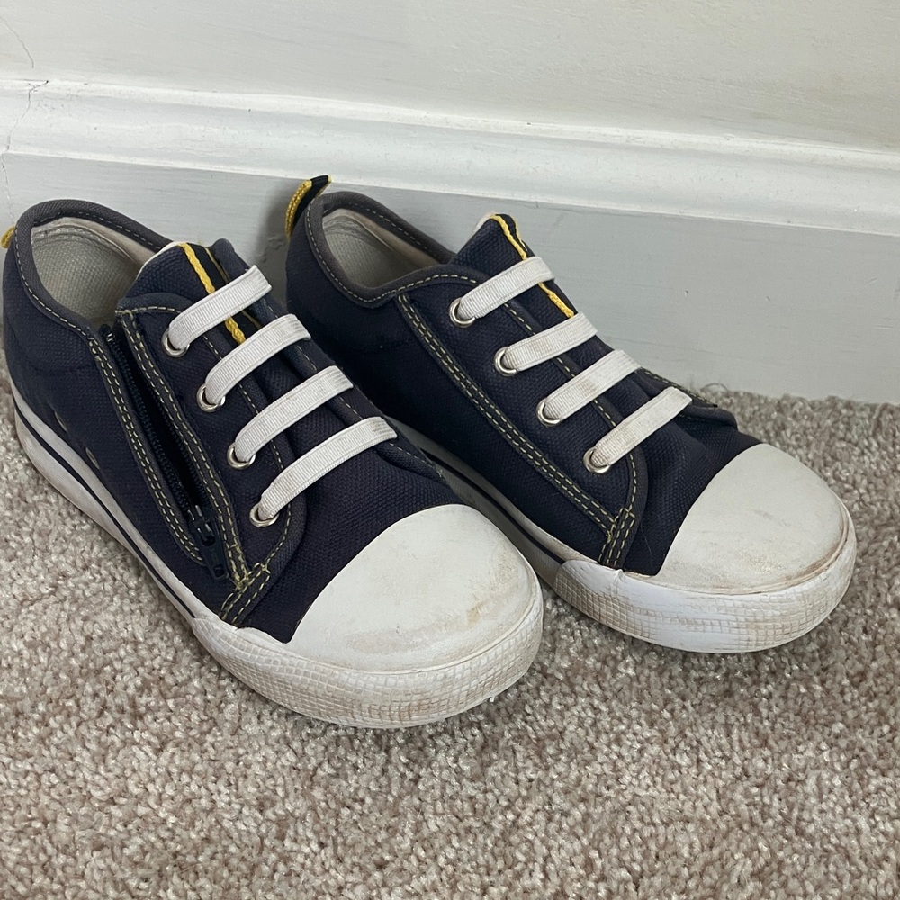 Navy Zip Classic Basic Keds Kids size 10